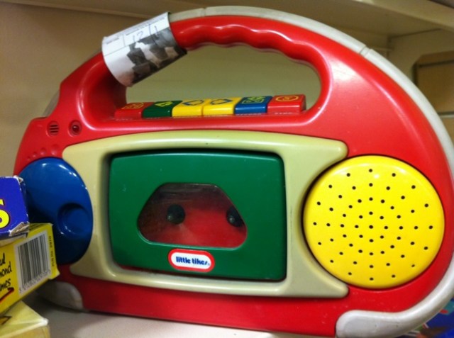 Broken Little Tykes cassette player